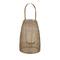 Gold Iron Modern Candle Holder Lantern, 16" x 9" x 9"